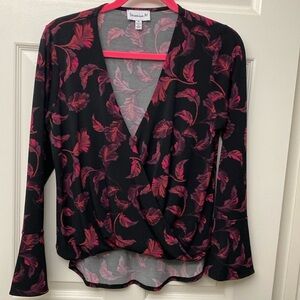 Veronica M Kasos print surplice top